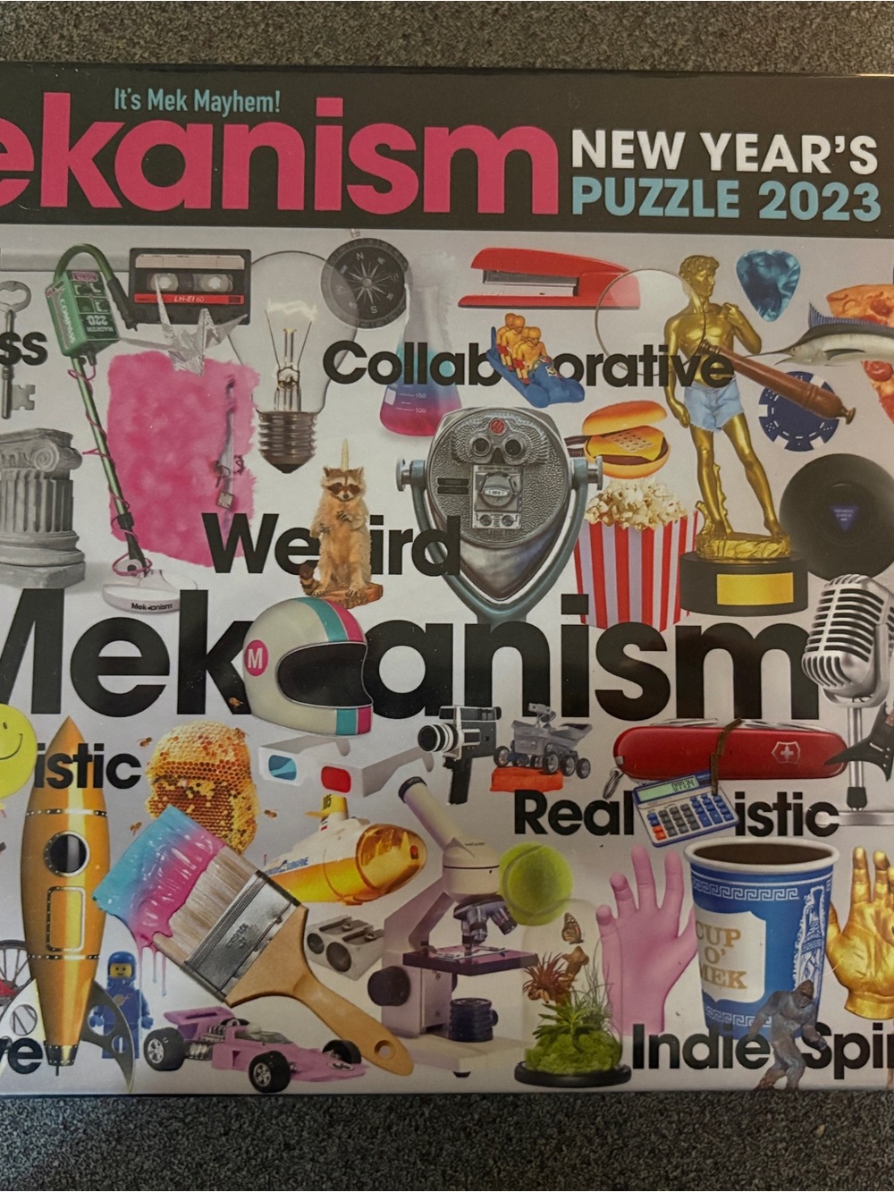 New Year's Puzzle 2023 - Colorful Collage Design